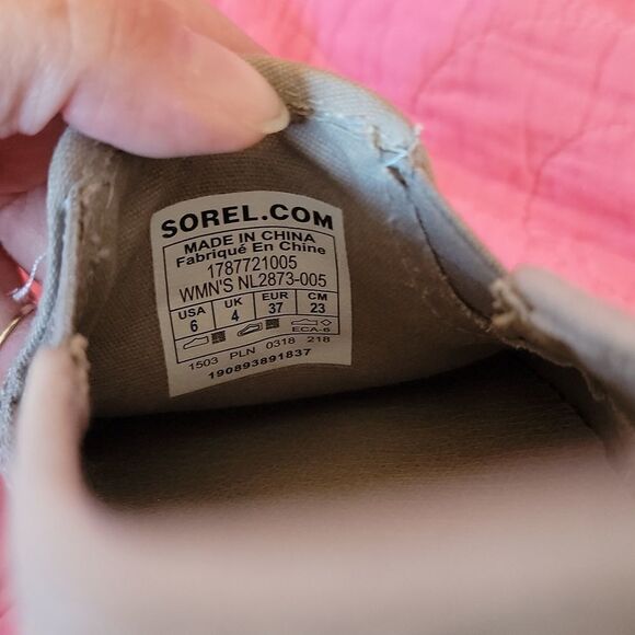 Sorel Campsneak Gray Soft Suede Slip On Sneakers 6 - Picture 7 of 7